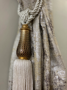 Endos de rideau torsadé, embrasses pour le salon, embrasses de rideau en corde torsadée de récif - Product Image 3