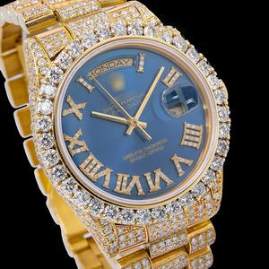 Reloj Iced de acero inoxidable para hombre, números romanos, Buss completo, movimiento automático japonés, esfera analógica, resistente al agua, mecánico - Product Image 2