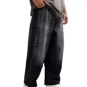 Pantalones de chándal bordados de diseño personalizado, pantalones holgados de fabricación para hombre, pantalones de chándal holgados de gran tamaño para hombre, calidad Premium 2026 - Product Image 6
