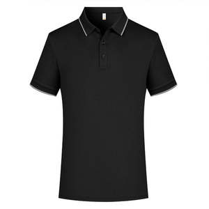 เสื้อโปโลผู้ชายผ้าไอซ์ซิลค์ระบายอากาศได้ดีเสื้อยืดธุรกิจสีพื้นป้องกันริ้วรอย - Product Image 4