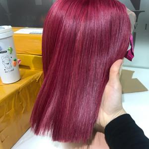 LINU Peluca Bob Borgoña de 10 Pulgadas, 100% Cabello Humano Vietnamita Virgen, Peluca de Encaje WI12 con Doble Trama a Máquina, Venta al por Mayor de Fábrica - Product Image 4