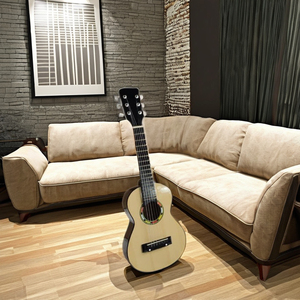 Mini guitare électrique portable, taille étudiant, manche en érable, corps en tilleul, pour débutants - Finitions disponibles en palissandre, érable, acajou - Product Image 2