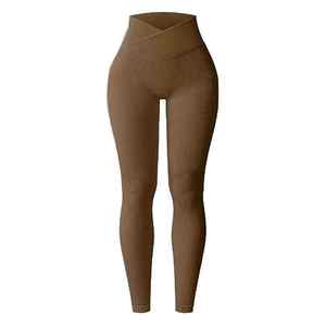 Venta al por mayor de color blanco Leggings de yoga para Mujer | Spandex / Nylon Active Wear | Nueva llegada Trending 2024-25 Ropa para las mujeres - Product Image 2