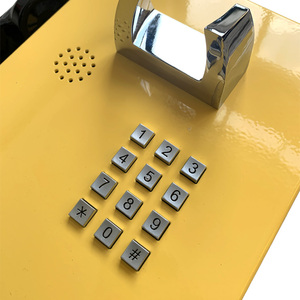 Téléphone mural d'urgence jaune <span class=keywords><strong>IP</strong></span>/analogue filaire pour les gares et les aéroports - Product Image 2