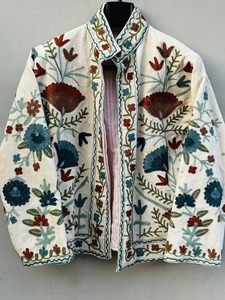 Luxurious Handmade <b>Velvet</b> Vintage Suzani Winter Jacket Party Wear Gift for Her - Product Image 5