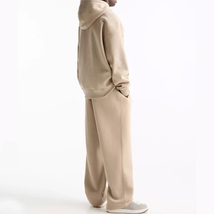 Chándal de Alta Calidad para Hombre, Talla Grande, Mangas Largas, Cuello Transpirable, Diseño Sólido, Holgado, para Uso Casual, Primavera, 100% Algodón - Product Image 2
