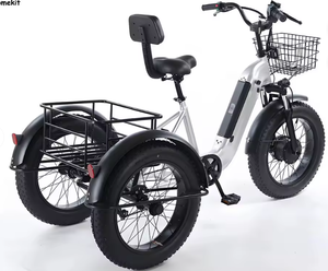 รถสามล้อไฟฟ้ารุ่นใหม่ ยางใหญ่ 500W 48V 12Ah รับน้ำหนัก 140 กก. สำหรับบรรทุกสินค้า/อเนกประสงค์ - Product Image 1