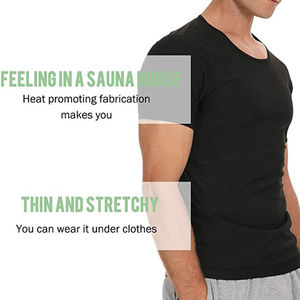 Hot Suit Sauna Suit for <b>Men</b> <b>Waist</b> <b>Trainer</b> Sweat Half Sleeve Shirt With Zipper Heat Trapping Vest Sauna Suit Sweat - Product Image 6