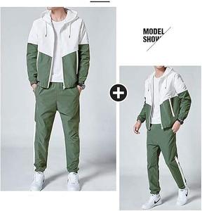 Conjunto de Chaqueta Cortavientos y Pantalones Cortos Deportivos para Hombre, Personalizado, con Capucha y Cremallera, 100% Algodón, Ecológico, Transpirable - Product Image 5