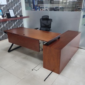 Escritorio Ejecutivo XConcept HBXC015 160x140, Mueble de Oficina Moderno y Contemporáneo de Madera Melamina, Mesa para Computadora para Dormitorio - Product Image 6