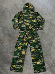 Conjunto de Pantalones y Sudadera con Capucha de Camuflaje Moderno para Hombre, 100% Algodón, Ropa Deportiva para Invierno, Tendencias de Temporada para Chándales de Camuflaje - Product Image 2