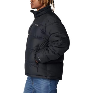 2025 vente en gros hommes à capuche doudoune à la mode oie brillant bulle manteaux avec coupe-vent toile tissu Logo personnalisé imprimé - Product Image 3