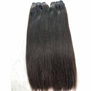 Extensiones de Cabello Liso Transparente HD Brasileño al por Mayor para Cierre, Mechones Dobles Cosidos a Máquina, Cola de Caballo y Set de Clips - Product Image 6