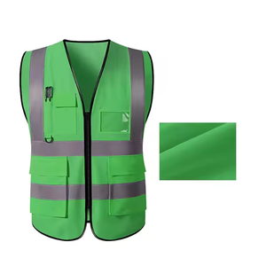 High Quality Neon Yellow Reflective Sports <b>Vest</b> Lightweight Mesh Design High Visibility Safety Features for Men's Entertainment - Product Image 3