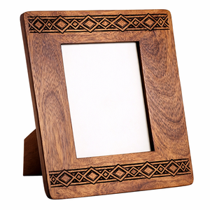 HOT SELLING Laser Engraved Wooden Photo <b>Frame</b> <b>with</b> Rope-Inspired Design Perfect for Displaying Special Memories - Product Image 2