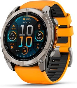 Garmin Fenix-8 gps smartwatch 51 mm AMOLED multisport Sapphire Titan tia lửa cam/Graphite Silicone ban nhạc Android cao su - Product Image 2