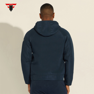 เสื้อฮู้ดฤดูหนาวของผู้ชายผ้าฟลีซผ้าฝ้าย100% ดีไซน์ใหม่พิมพ์ลายดิจิตอลรูปแบบทึบดีไซน์ใหม่สำหรับราคาไม่แพง - Product Image 2