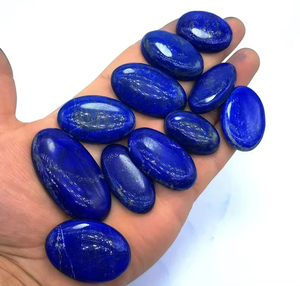 Natural Blue Lapis Lazuli Loose Gemstone Lapis Lazuli Precious Stone Cabochons Polished <b>Healing</b> <b>Crystal</b> Stone Lot on Sale - Product Image 4