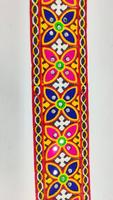 Ribete de encaje suave con bordado de lentejuelas de espejo de múltiples hilos, 80 mm, a la moda, Dhupian, color personalizado, ofertas para chaquetas indias y pakistaníes