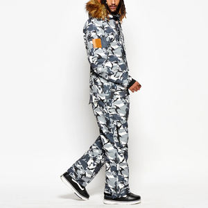 OEM Camo Design <b>Ski</b> <b>Suit</b> Waterproof Snow Jacket and Pants Quick-Dry <b>One</b> <b>Piece</b> Jumpsuit Custom Logo Winter <b>Ski</b> Wear for Men <b>Women</b> - Product Image 5