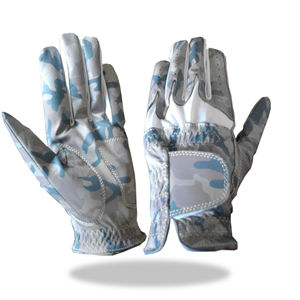 ถุงมือกอล์ฟหนังแกะแฟชั่นที่มีมือจับระบายอากาศได้แบบเต็มนิ้วไม่ลื่นทนทานน้ำหนักเบาสำหรับเล่นกีฬา - Product Image 1