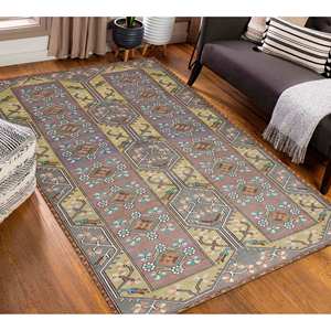 Floral Antique Style <b>Rug</b>: Non-Slip Colorful <b>Thin</b> Carpet,Nonwoven Soft <b>Rug</b> - Product Image 1
