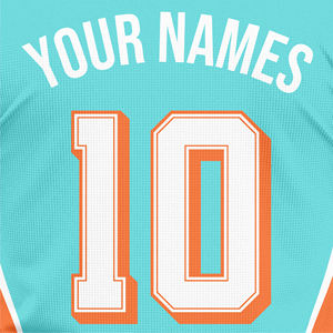 Camiseta de Fútbol Unisex Personalizada, Color Naranja Aqua, Spandex/Poliéster, Impresa, Sin Costuras, de Secado Rápido, Elástica en Cuatro Direcciones, Transpirable y Absorbente de Sudor - Product Image 6