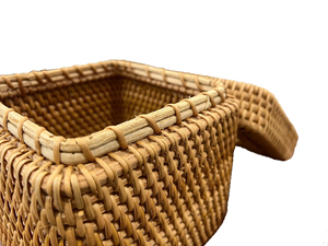 Eco-friendly Handmade Wicker Rattan Multi-Purpose Durable Tissue <b>Box</b> Bohemian Style Weaving <b>Storage</b> Basket with <b>Lid</b> - Product Image 2