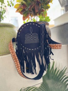 Botte Stich daim cuir Style occidental nouveau Designer rond sac à franges sac à main Offre Spéciale couleur noire bohème femmes sac à main - Product Image 3