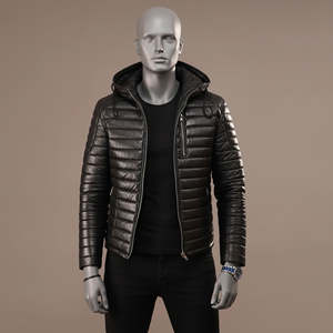 Chaqueta de Invierno 2024 para Hombre, Diseño Personalizado con Logotipo OEM, Chaqueta Acolchada con Capucha, Resistente al Viento, Talla Grande, 100% Poliéster, XS - Product Image 1