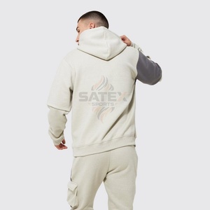 Conjunto Deportivo Informal de Invierno para Hombre, 100% Algodón, Pantalones Deportivos con Capucha, Pantalones Deportivos Acampanados, Servicio OEM, Nueva Llegada - Product Image 3