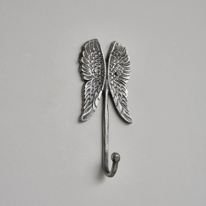 Modern Luxury Floating Metal <b>Shelf</b> <b>with</b> Leaf Shape Wall Mounted Key and <b>Coat</b> <b>Hooks</b> for Contemporary Home Living - Product Image 6