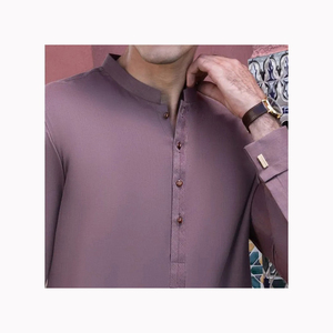 Vêtements de créateur Shalwar Kameez pour hommes Kurta Shalwar Kameez en coton pour hommes pakistanais - Product Image 3