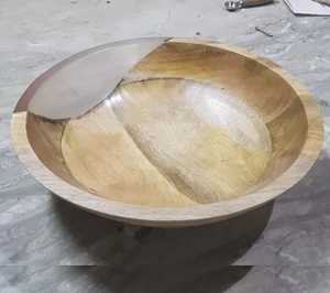 Compre un Tazón de Madera de Acacia de Diseño Único, Fabricación de Vajilla de la Mejor Calidad, Juego de Tazones para Servir Ensaladas a un Precio Económico - Product Image 3