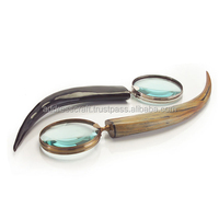 Best Selling Address Craft Factory Custom New Style Metal Magnifying Glass 3 LED Lights Resin Handle Microscope Glasses Book