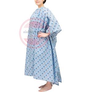 เสื้อคลุมผู้ป่วยใช้ได้ทั้งชายและหญิงเสื้อคลุมสำหรับโรงพยาบาลทำจากผ้าฝ้าย100% - Product Image 2