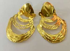 Best Selling 18K Gold Plated <b>Copper</b> Micro Earrings Handmade Vintage European Style Strand <b>Chains</b> for Women's Party Wedding Gift - Product Image 4