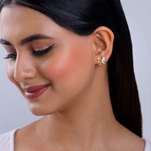 Pendientes de oro con diamantes Vlinder - Product Image 3