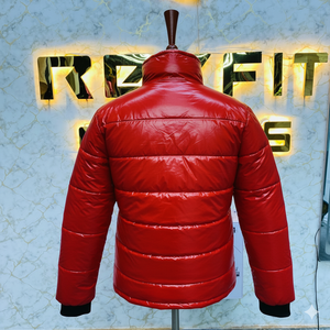 Trending Fashion Professional Manufacturer men <b>Red</b> puffer <b>jacket</b> Men's Polyester Nylon <b>Jackets</b> High Street Men puffer <b>jackets</b> - Product Image 2