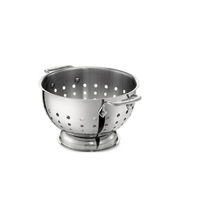 Stainless steel <b>colander</b> for kitchen use with classic build simple cleaning heat proof fine mesh <b>strainer</b> daily cooking - Product Image 5