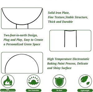 Support de plantes pour grimpeurs, bâtons de support de plantes, piquet de support de plantes, piquets de plantes en métal - Product Image 4