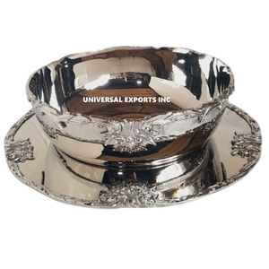 <b>Wedding</b> Decorative Metal <b>Chocolate</b> Bowl Silver plated Handmade Dessert Bowl Round Shape Luxury New <b>Chocolate</b> Bowl - Product Image 2