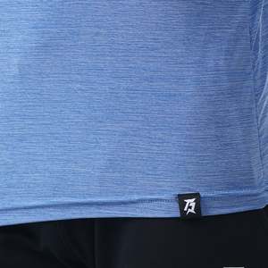 Men's Athletic Drop Arm Tank Light Blue Size XL Cotton Gym Vest Workout Singlet with Hood 3D Rhinestone Design Plain Tank <b>Top</b> - Product Image 5