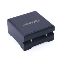 Boîte à monnaie en bois carré noir mat avec vitrine compacte de 4 pieds pour médailles ou pièces commémoratives