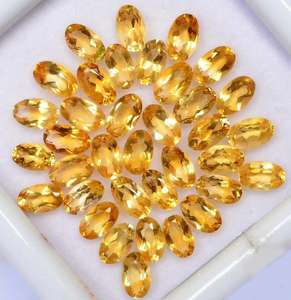 Quartz Citrine de couleur Brandi naturel en forme de mélange à facettes pour bijoux Quartz Citrine de Madère Pierres précieuses en vrac de l'Inde - Product Image 2