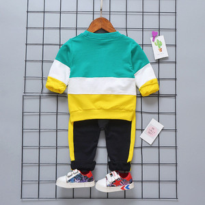 Tenues décontractées pour bébés garçons et filles, ensemble t-shirt et pantalon respirant pour enfants, printemps automne - Product Image 3
