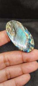 Udgems หินลาบราดอไรต์ธรรมชาติอัญมณีหลวมขนาดผสมสีขาวและทองแดงสำหรับทำเครื่องประดับ - Product Image 4