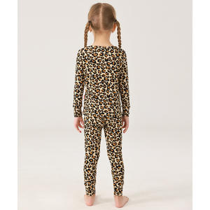 Ensembles de pyjamas en tricot pour fillettes, 2 pièces, en viscose de bambou - Product Image 2