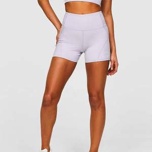"Pantalones cortos para correr de 4 pulgadas de altura para mujer de moda-Cintura alta y elásticos-Ideal para entrenamiento y ropa informal" - Product Image 2