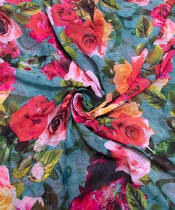 Elegant Chiffon Printed Fabric Ideal for Custom Dresses Bags Fashion Apparel Home Decor Solutions Bulk Wholesale to UAE Dubai - Product Image 6